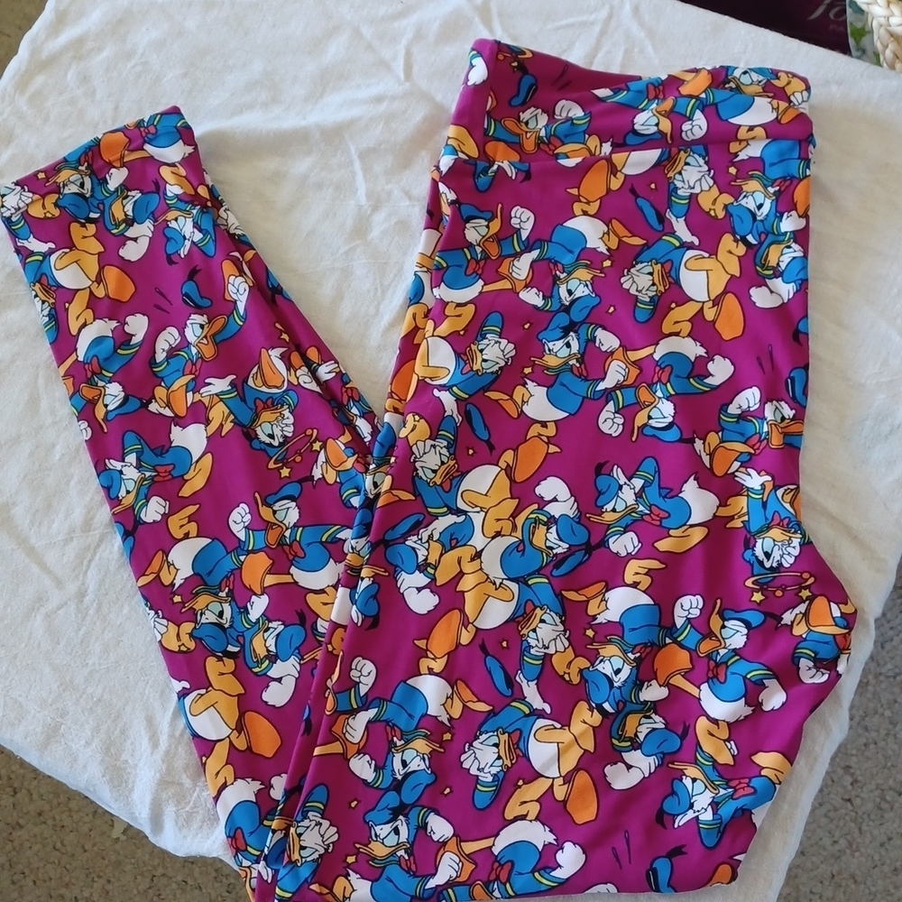 Lularoe Disney Donald Duck leggings TC, NWOT